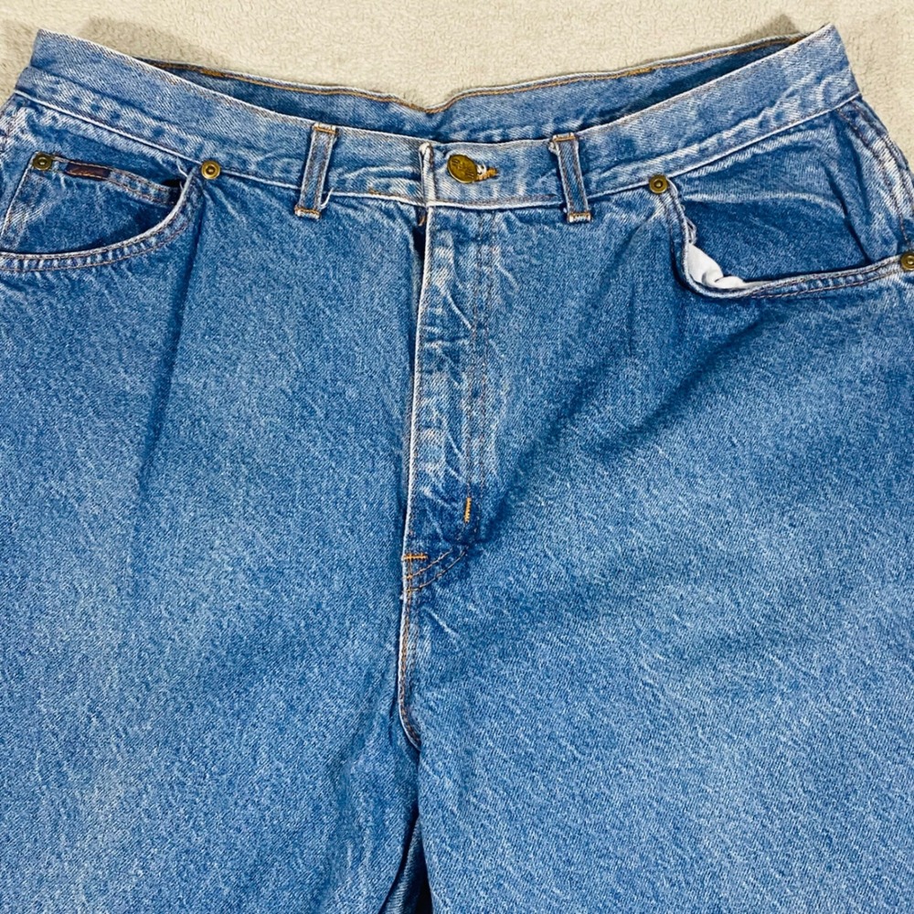 Vintage Chic Tapered Leg Jeans Womens 22W Blue Vintage High Rise Made in USA - Picture 4 of 16